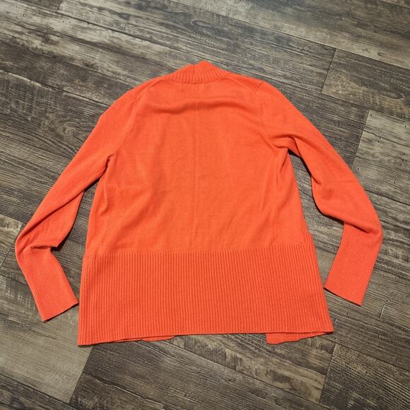 Banana Republic Orange Women’s Wool Blend Cardigan XS Open Front Sweater - Picture 6 of 8